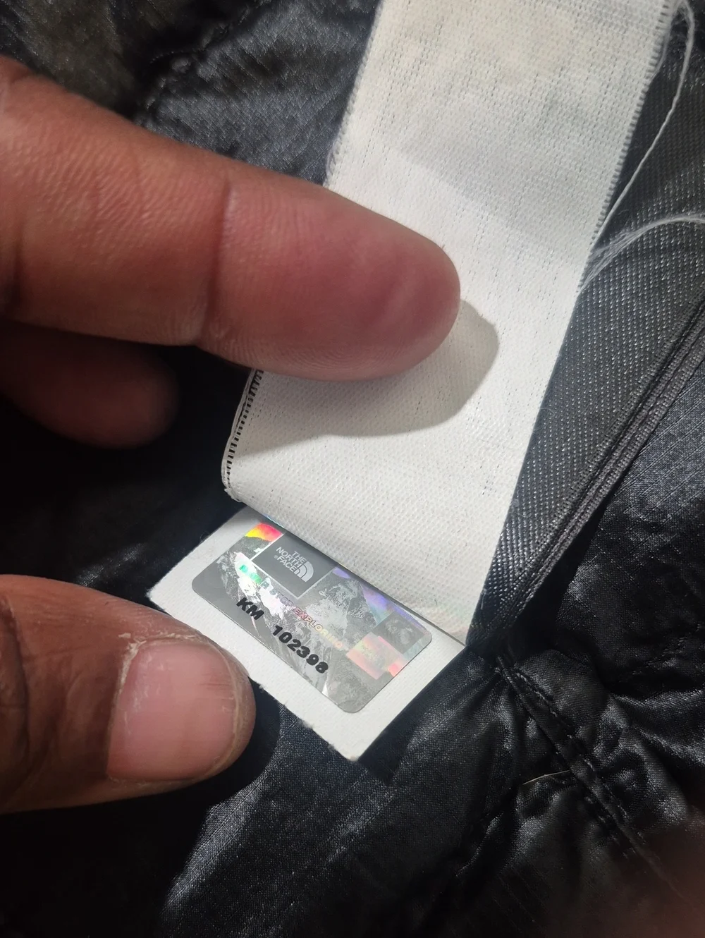 The North Face THERMOBALL black Eco Puffer Zip Up Outterwear Vest L *flaws*